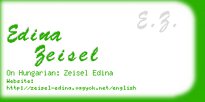 edina zeisel business card